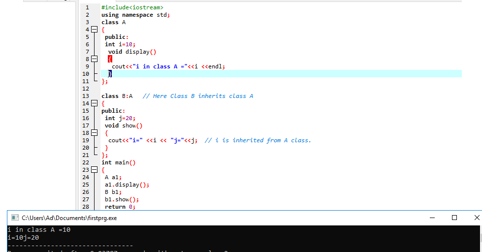 inheritance in c++ | Sharp Tutorial