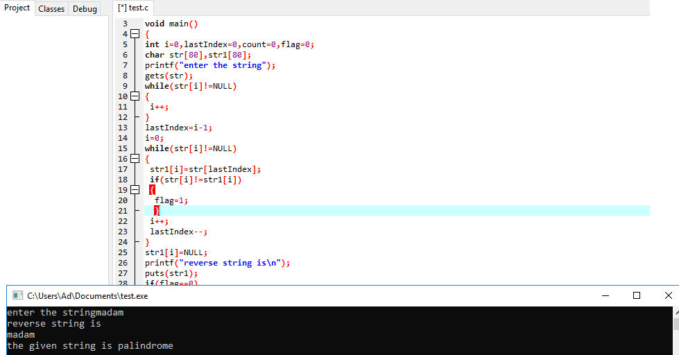 string palindrome in c – Sharp Tutorial